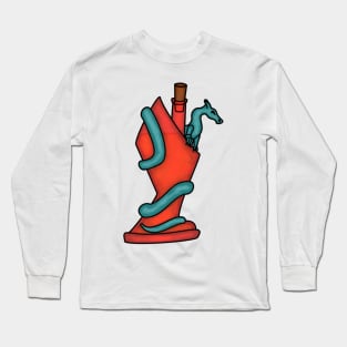 Blue and Red Potion Dragon Long Sleeve T-Shirt